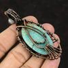 Evil Eye Amazonite Gemstone Copper Pendant Copper Wire Wrapped Jewelry Moonstone Jewelry Handmade Pendant Amazonite Jewelry Engagement Gift