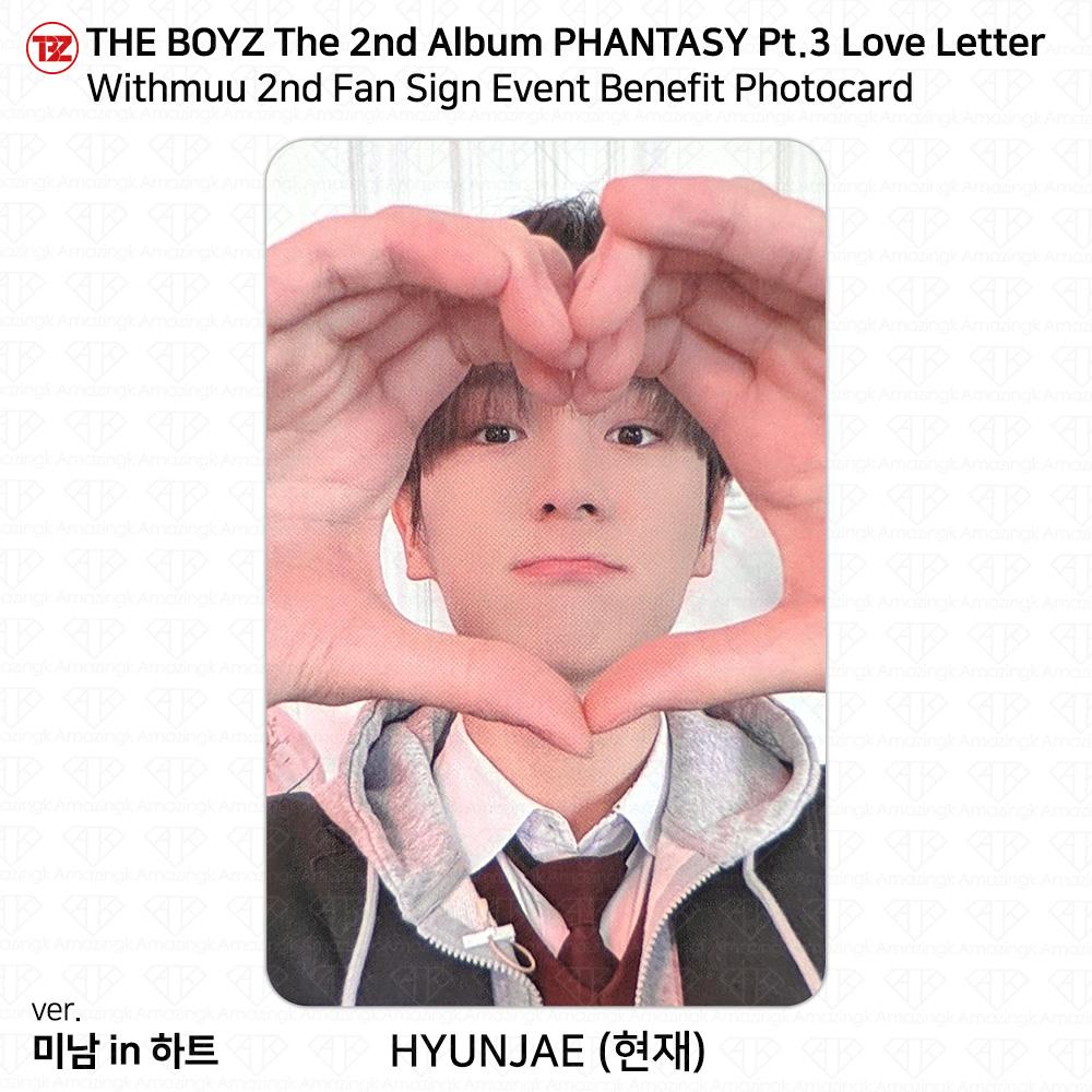 THE BOYZ Phantasy Pt.3 Love Letter Withmuu 2nd Fan Sign Benefit Photocard KPOP