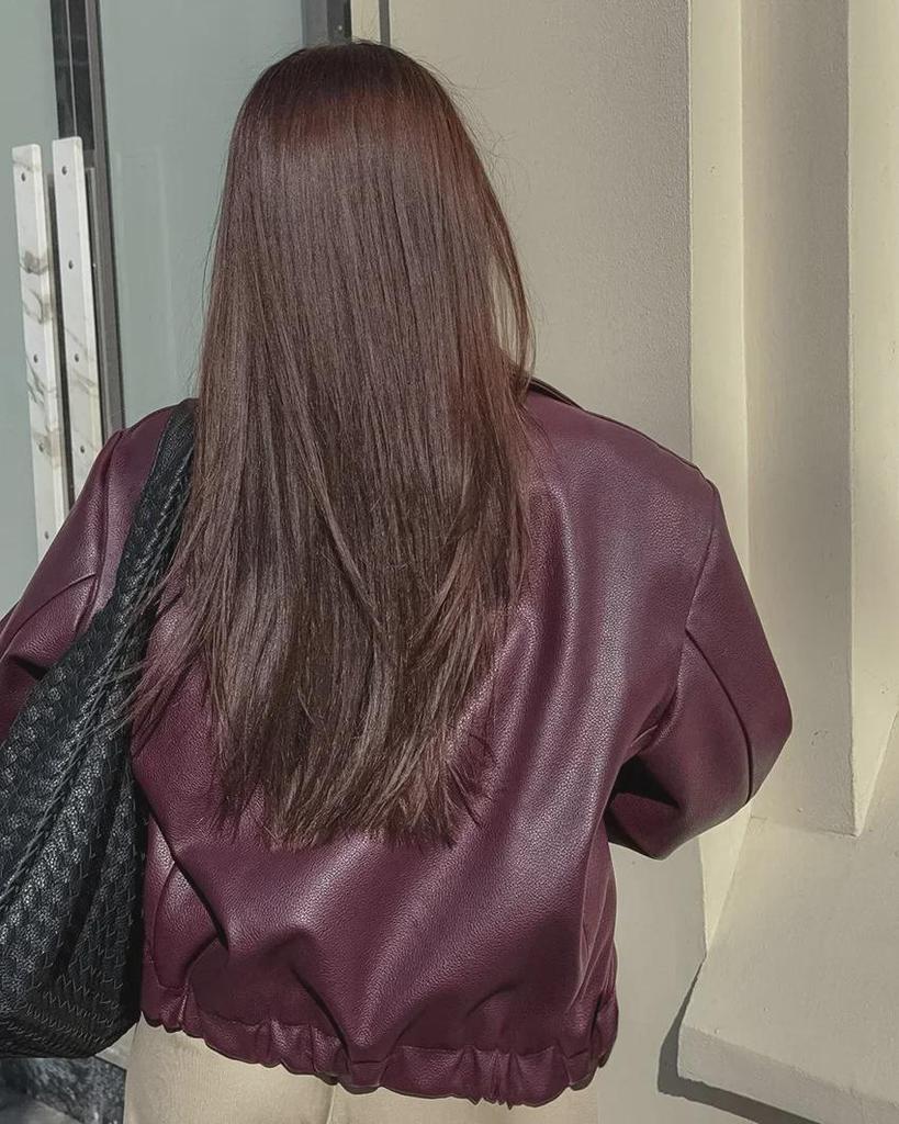 2024 European & American Women's Loose-Fit Motorcycle Leather Jacket - Autumn/Winter Fashion