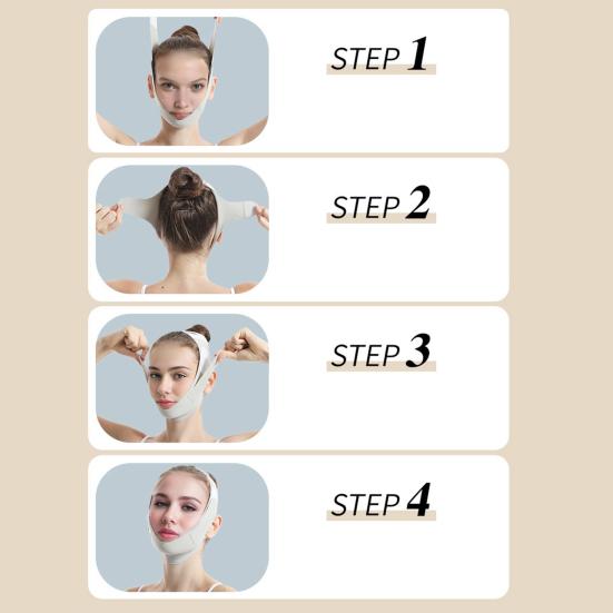 V-образный подтягивающий ремень для подбородка, антивозрастной, для контурирования линии подбородка, многоразовые тонизирующие пояса для лица, бандаж для похудения лица