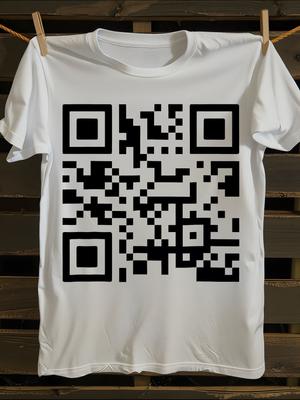 Смешная футболка с QR-кодом F You
