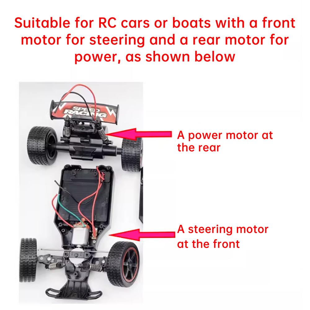 2.4G Four-Channel Remote Control Kit For DIY Toy Cars Boats Robots With Type-C Charging Long Range Up To 200M Stable Connection