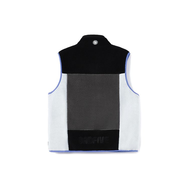 Li Ning Bad Five Color Block флисовый теплый свободный жилет с воротником-стойкой мужской жилет серый AMDR045-4