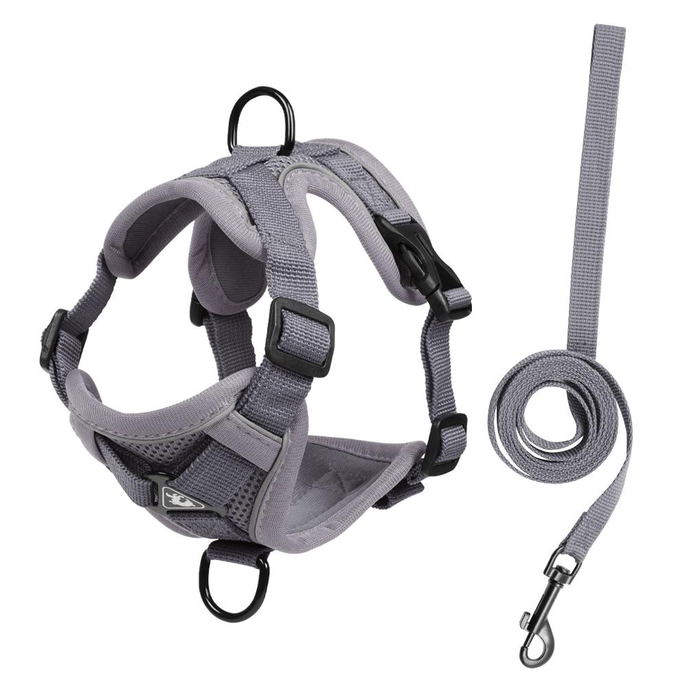 No Pull Dog Harness Adjustable Reflective Soft Mesh Pet Vest Front Clip Walking Harness for Small Medium Dogs