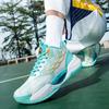 Friction Noise Basketball Shoes Summer Breathable Mesh Shoes Men's Luminous Sports Casual Shoes Men's Trendy Shoes