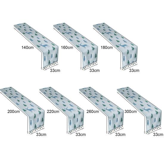 Рождественская елка, дорожка для стола, зимние праздники, Рождественский Лось, обеденная ткань, подставка для столовых приборов, новогодние домашние кухонные украшения в деревенском стиле