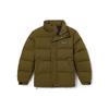 Casual Zipper Water-Resistant Down Jacket Men Jackets Dark-Olive-Green A26VY-302