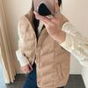 American Gerling pattern new down cotton light vest women's short small loose stand collar thickened