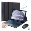 Планшет Samsung A11+ Bluetooth-клавиатура Кожаный чехол - Защитный корпус для A9plus, Испанское издание, Совместим с Magic Keyboard.