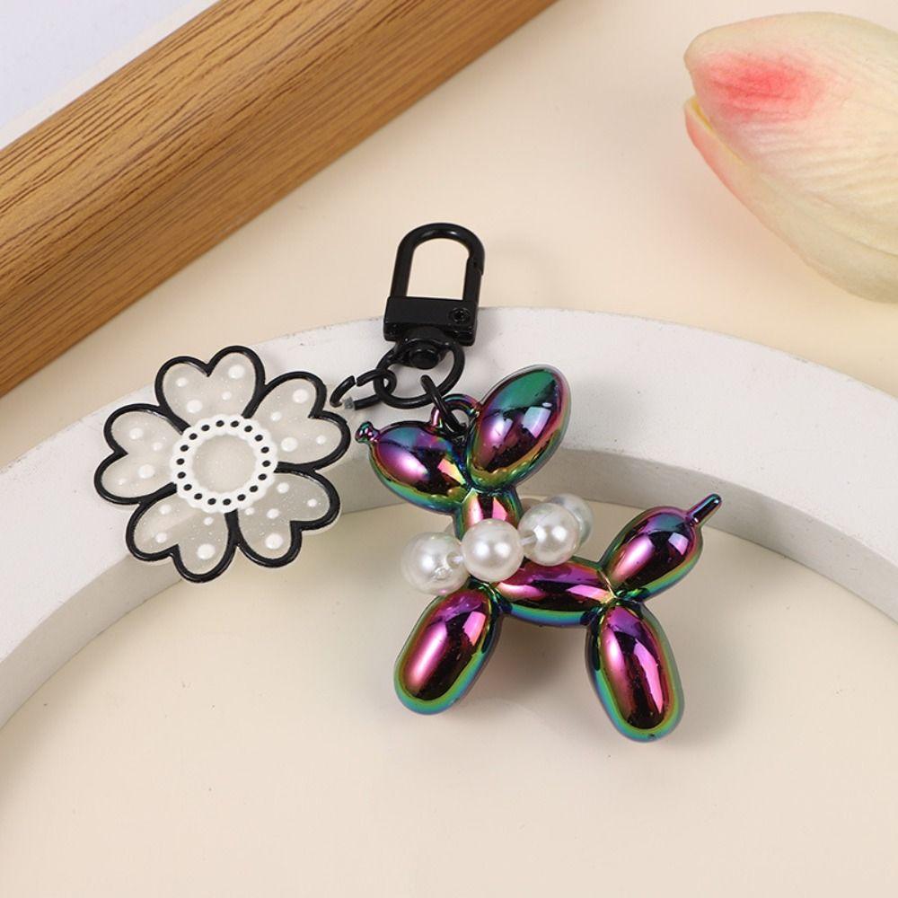 Акриловый желейный брелок в виде воздушного шара в виде собаки, милый кулон в виде тюльпана, брелок в виде щенка Kawaii, ювелирное изделие, подарок