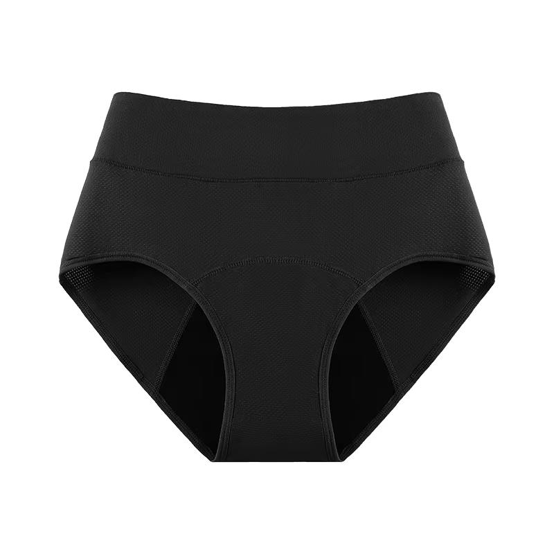 US EU Size 3 Layers Leak Proof Women Period Panties Breathable High Waist Menstrual Underwear Incontinence Briefs