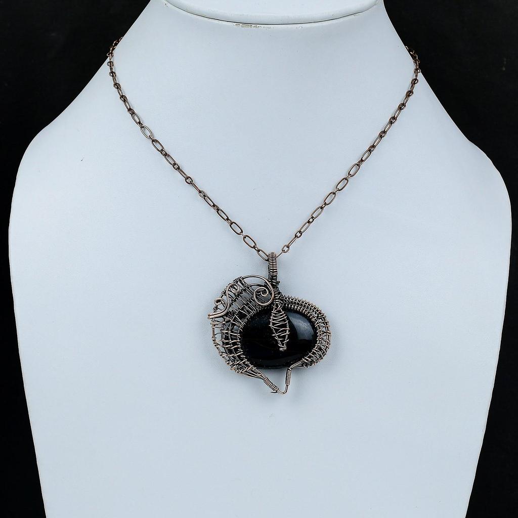 Nellite Pendant Copper Wire Wrapped Pendant Handmade Gemstone Pendant Nellite Jewelry Latest Design Pendant Gift For Her Copper Wire Jewelry