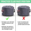 Тренажер для удара по мячу GoSports Golf Swing Bag Master Правильное положение клюшки и руки при ударе Идеально подходит для всех уровней мастерства Синий -