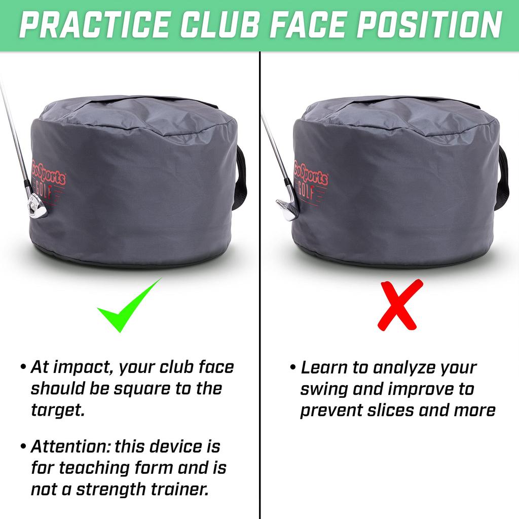 Тренажер для удара по мячу GoSports Golf Swing Bag Master Правильное положение клюшки и руки при ударе Идеально подходит для всех уровней мастерства Синий -