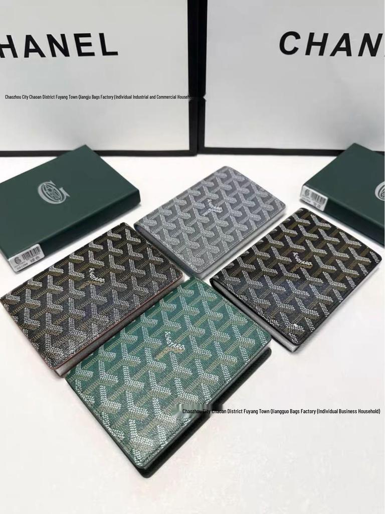 Goya Unisex Passport Holder & Travel Organizer - Protective Dogtooth Cover & Wallet