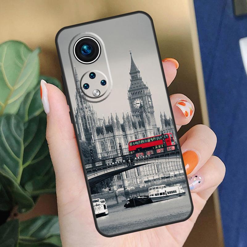 Лондонский Красный Автобус Чехол с Биг Беном Для Honor X9c X9b X8b X9a X8a X8 X9 50 70 90 Lite Honor 200 Pro Magic 7 5 6 Lite Чехол