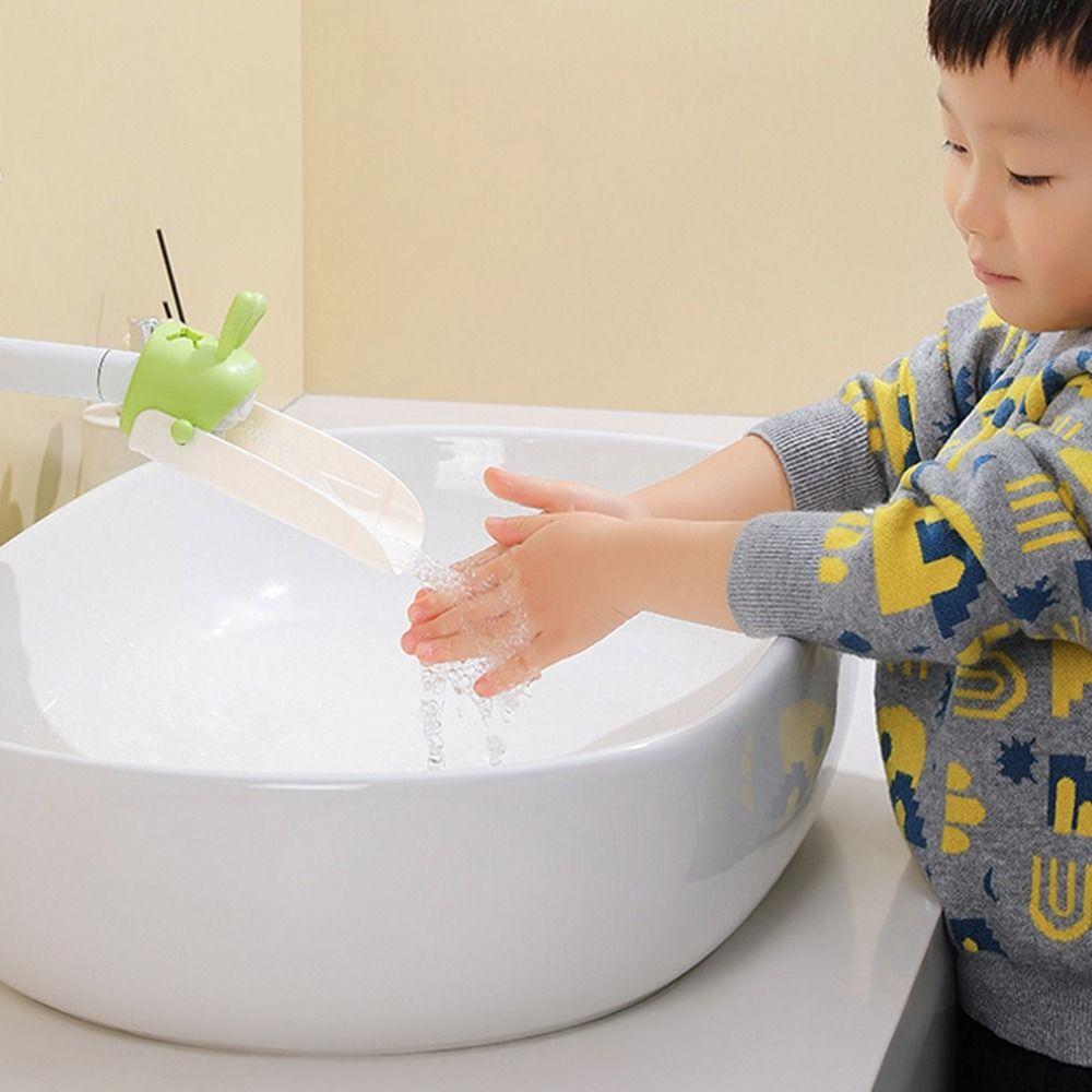 Hand Washing Water Nozzle Guide Sink Rabbit Shape Water Faucet Extension Faucet Extender  Bathroom