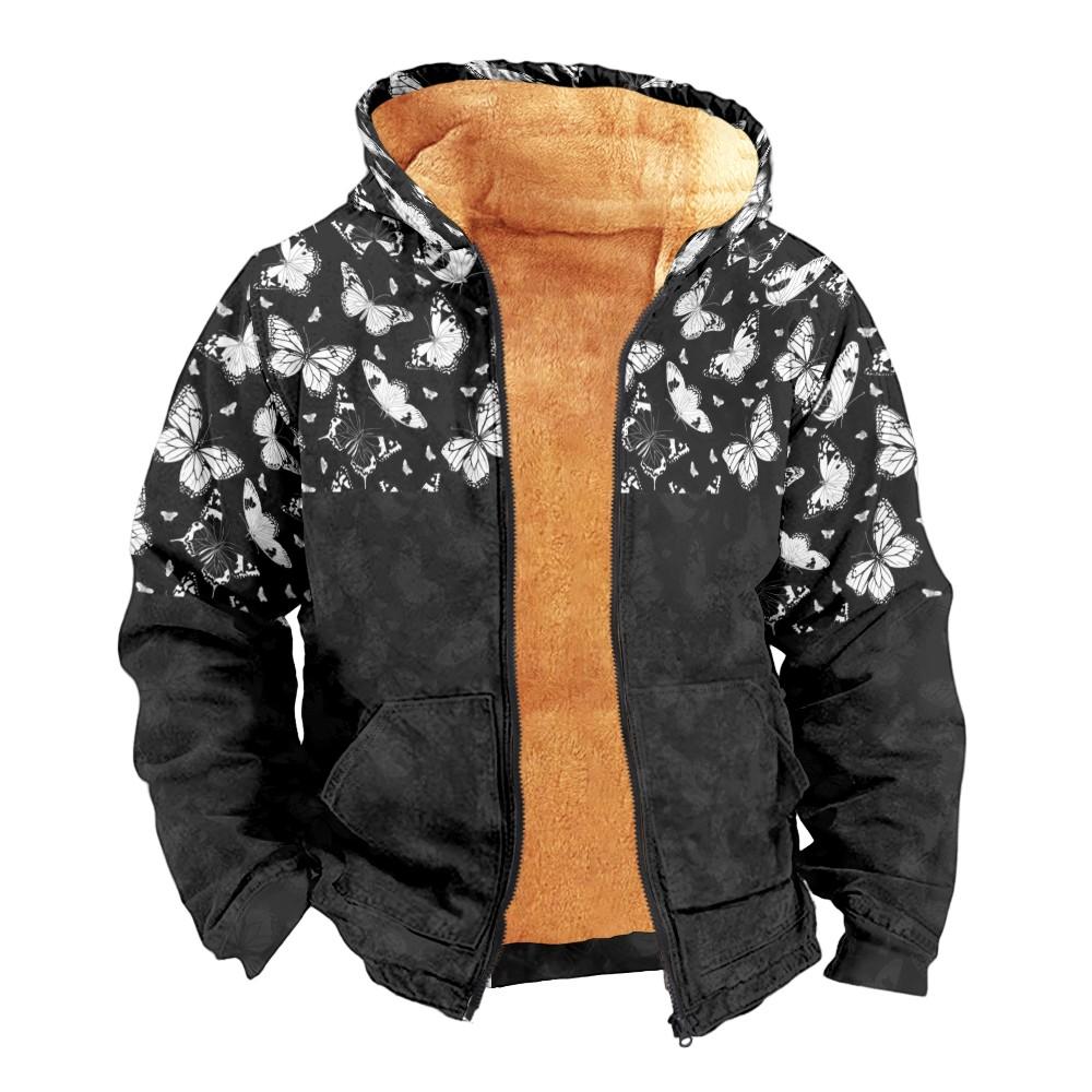 Мужское бархатное пальто с длинным рукавом и карманом Fashion Plus