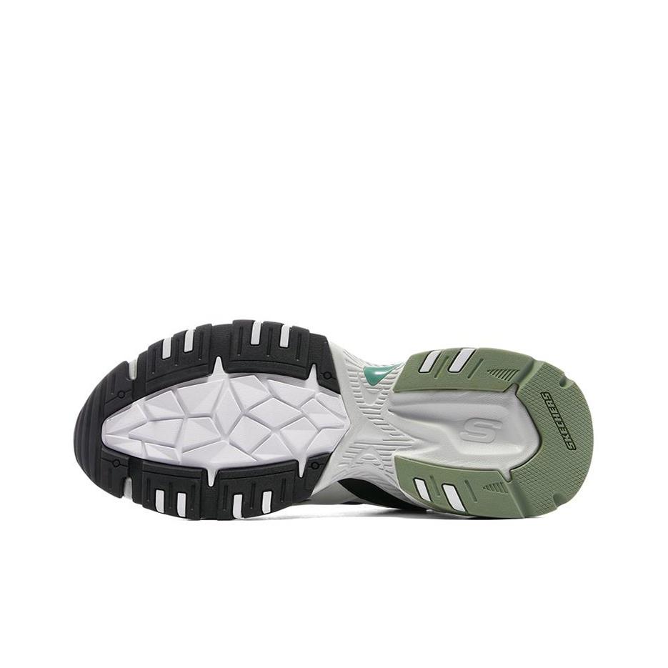 Skechers Stamina V2 Mesh Retro Универсальные Спортивные Низкие Папины Кроссовки Мужские Белый Черный Синий 237138-WBKB