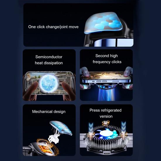 Геймпад для мобильного телефона Полупроводниковое охлаждение Эффективное рассеивание тепла Геймпад для максимального гейминга