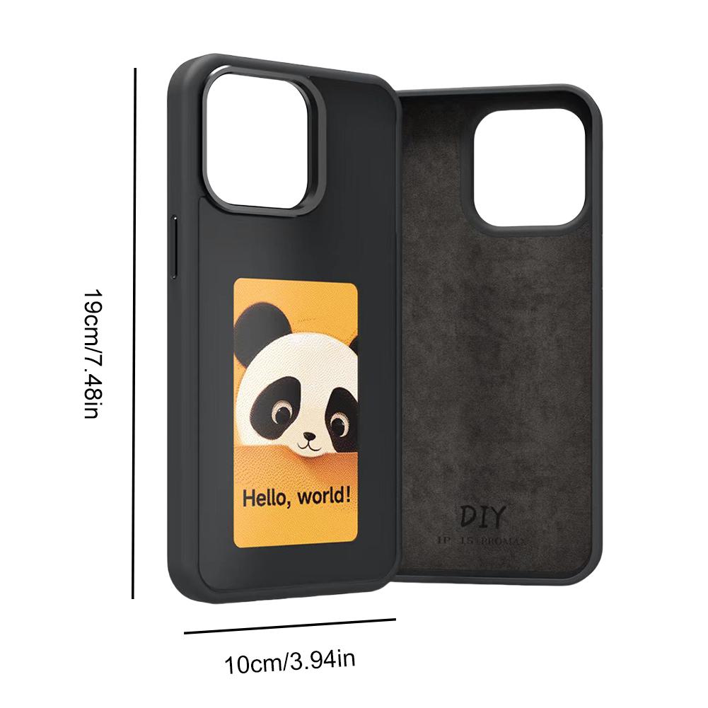 Чехол для телефона E Ink Wireless NFC APP Refresh Smart Ink Phone Case DIY Display Imaging для iPhone 15/iPhone 15 Pro/iPhone 15 Pro Max
