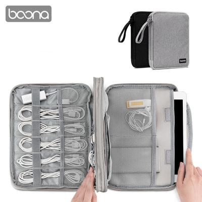Boona Чехол-органайзер для гаджетов, сумка для цифрового хранения, органайзер для электроники для зарядных устройств, кабелей, жесткого диска для IPhone, защитный чехол для телефона