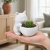 Garden Decor Cat-Shaped Planter Pot Ornaments Cacti Plant Pot Cute Succulents Pot  Desk