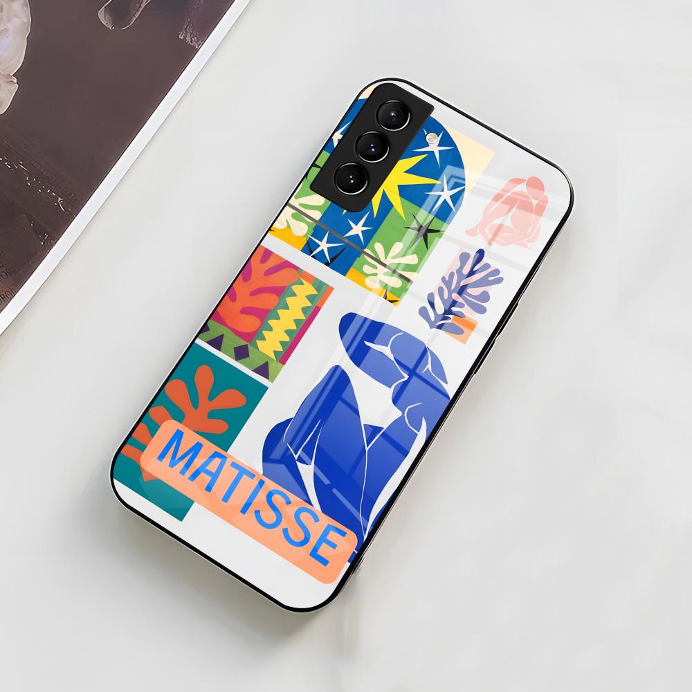 Чехол для телефона H-Henri M-Matisse Art Painting для Samsung A56 A36 A26 A16 A15 A25 A35 A55 A14 A34 A24 A54 Стеклянный чехол