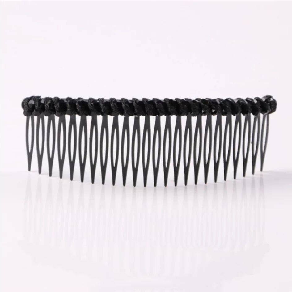Hair Side Combs French Hair Comb Straight Teeth Hair Hairpins Hair Side Comb Bridal Wedding Veil Comb Hair Accessories Headwear