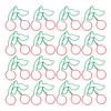 20Pcs Paper Clips Bookmarks Planner Clip Fruit Shaped 2‑Color Pin Office Supplies School Gifts