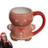 Gingerbread Man Mug Christmas Ceramic Tea Mugs Christmas Mug Milk Coffee Cup Gingerbread Man Ceramic Cup Christmas Gifts