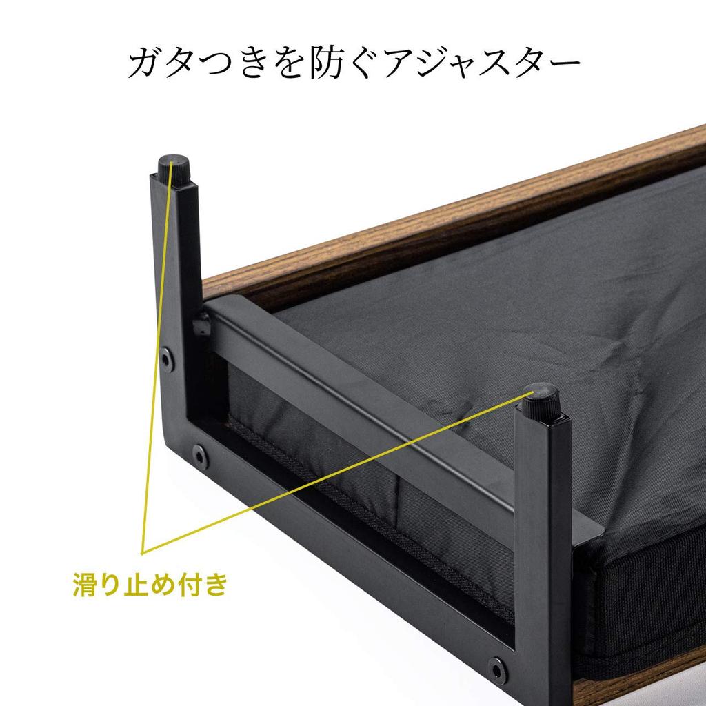 Подставка для монитора Sanwa Direct с ящиком, для хранения A4, ширина 54 см x глубина 25 см x высота 12,5 см, деревянная, 100-MR166