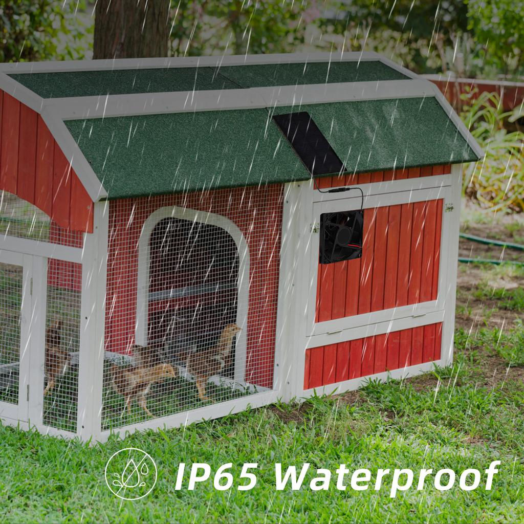 Вентилятор на солнечной энергии для наружного кемпинга, небольшой солнечный вентилятор с комплектом вентиляторов на солнечной панели, 3000 об/мин, IP65