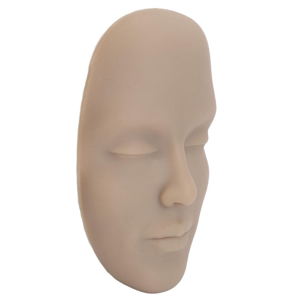 Набор для практики макияжа 3D Реалистичное Лицо для Практики Полного Макияжа 8 шт. Кистей для Макияжа Многоразовый Манекен для Косметической Практики