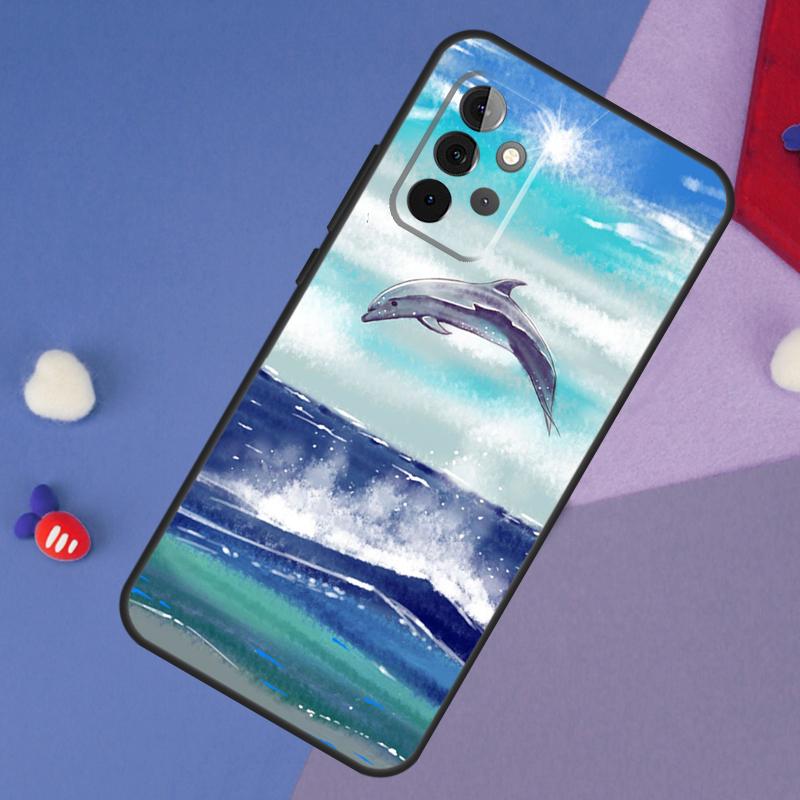 Dolphin Case For Samsung Galaxy A15 A54 A34 A14 A13 A53 A16 A26 A36 A56 A12 A22 A32 A52 A06 A35 A55