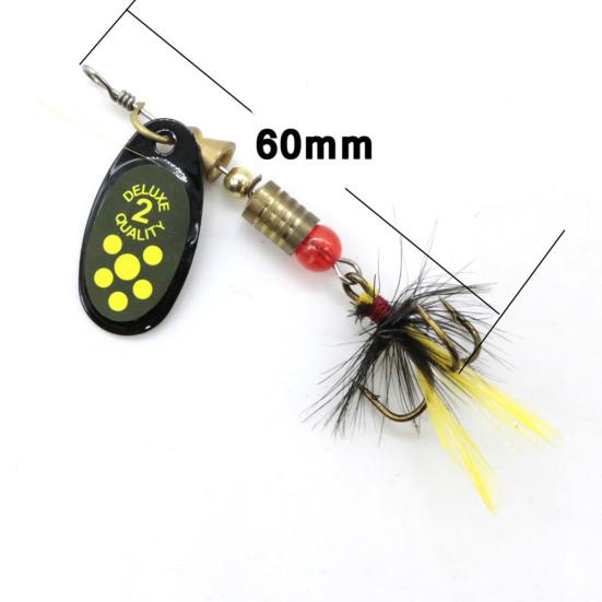 Портативные острые крючки, спиннер, вращающиеся искусственные приманки, рыболовная приманка