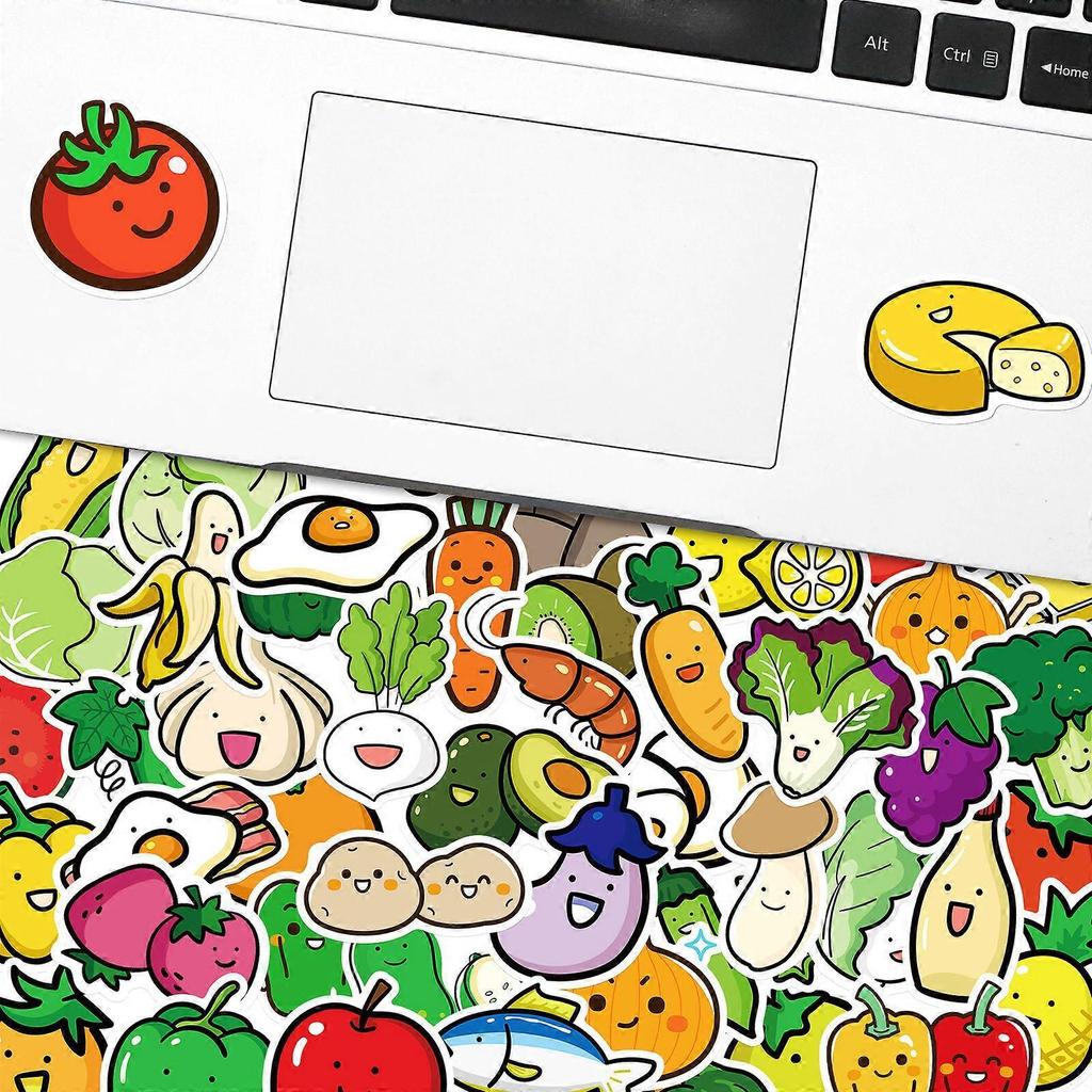 decalmile Kitchen Wall Stickers Fruit Decorative Stickers Banana Lemon Mango Fridge Wall Decor Kitchen Dining Room