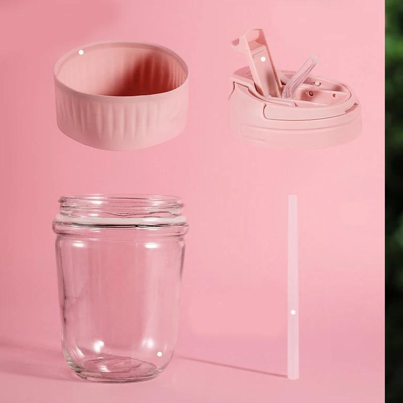 500 мл портативная спортивная бутылка для воды с трубочкой BPA Free герметичная бутылка для спортзала кружки для питья на открытом воздухе студенческая пара стакан для воды