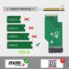 Xiwai NGFF NVMe 22x42 мм на 22x80 мм Папа-Мама Расширение SSD Совместим с Game Boy Адаптер PCI-E 4.0 M-Key, Go,