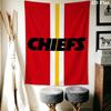 Kansas City Chiefs Wall Tapestry Aesthetic Wall Hanging Printed Fabric Blanket Decorative Tapestries for Bedroom Living Room Home Decor