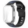 Чехол + Ремешок 2 в 1 Силиконовый ремешок + Защита экрана из ТПУ для Redmi Watch 5 Active/5 Lite Полное покрытие экрана Оболочка из ТПУ и Дышащий