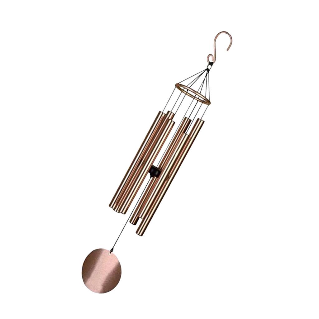 Home Wood Windchime Metal Bells Hanging Decor for Room Decoration Items Autumn Wall Decorations to Hang