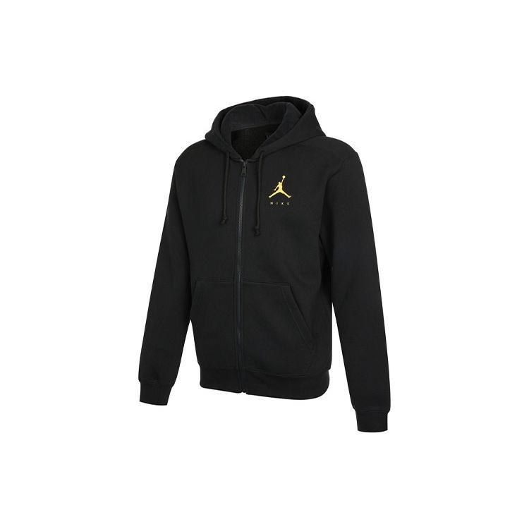 Jordan Jackets Men's Black Hooded Thickened Other (Unisex) Jackets DC9607 010