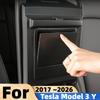 Для Tesla Model 3 Y 2017~2026 Автомобильный Скрытый Органайзер для Хранения Модель 3 Хайленд Y Можжевельник Органайзер в Центральную Консоль Подлокотник Аксессуары
