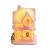 Resin LED Light Snow House Cute Christmas House Ornament  Party Favors