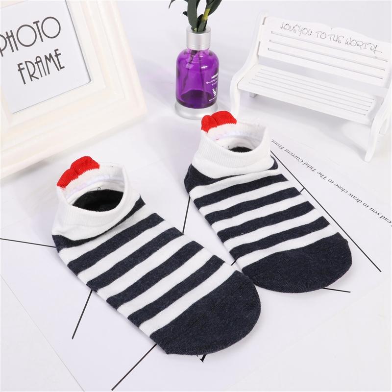 5 пар в лоте Хлопковые женские носки Женские Повседневные Носки-лодочки 3D Упаковка Мультяшные Харадзюку Кошка Милые Сердечки Невидимые Смешные Девичьи Набор Носков до Щиколотки