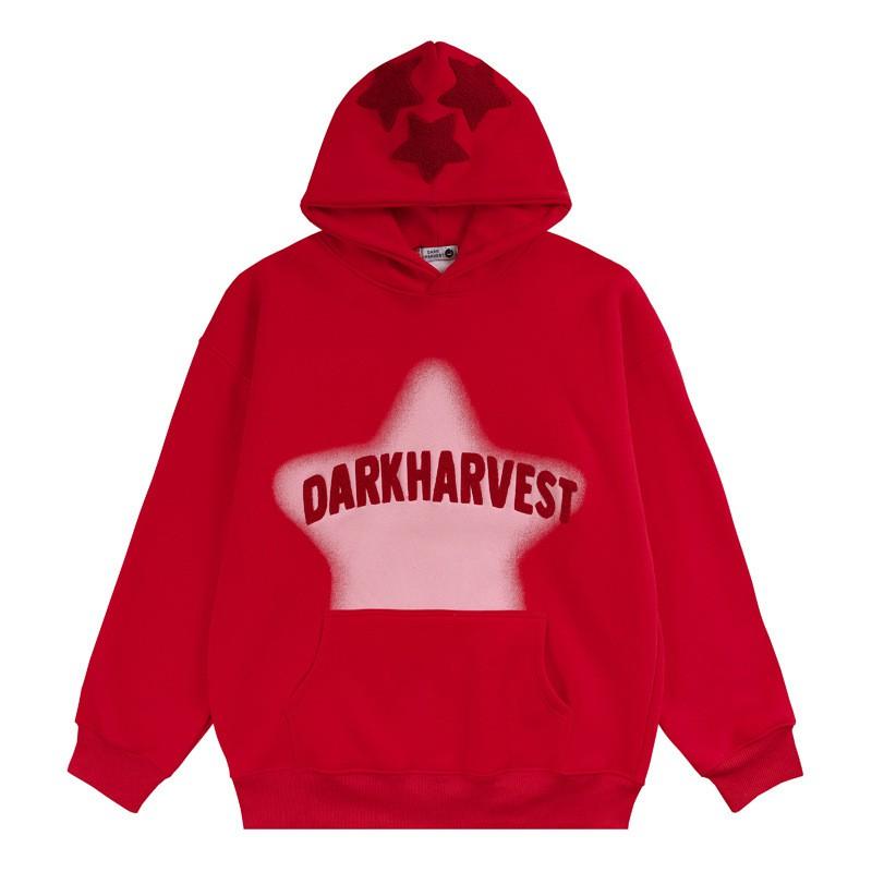 Hip Hop Graffiti Hoodie Loose Fit Long Sleeve Teens Couples Casual Streetwear