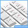 Universal Tempered Glass 20W Quick Charge USB Type-c Wall Dual 3pin Socket panel,UK 13A Wall 220V 2Way Light Switch Power Outlet