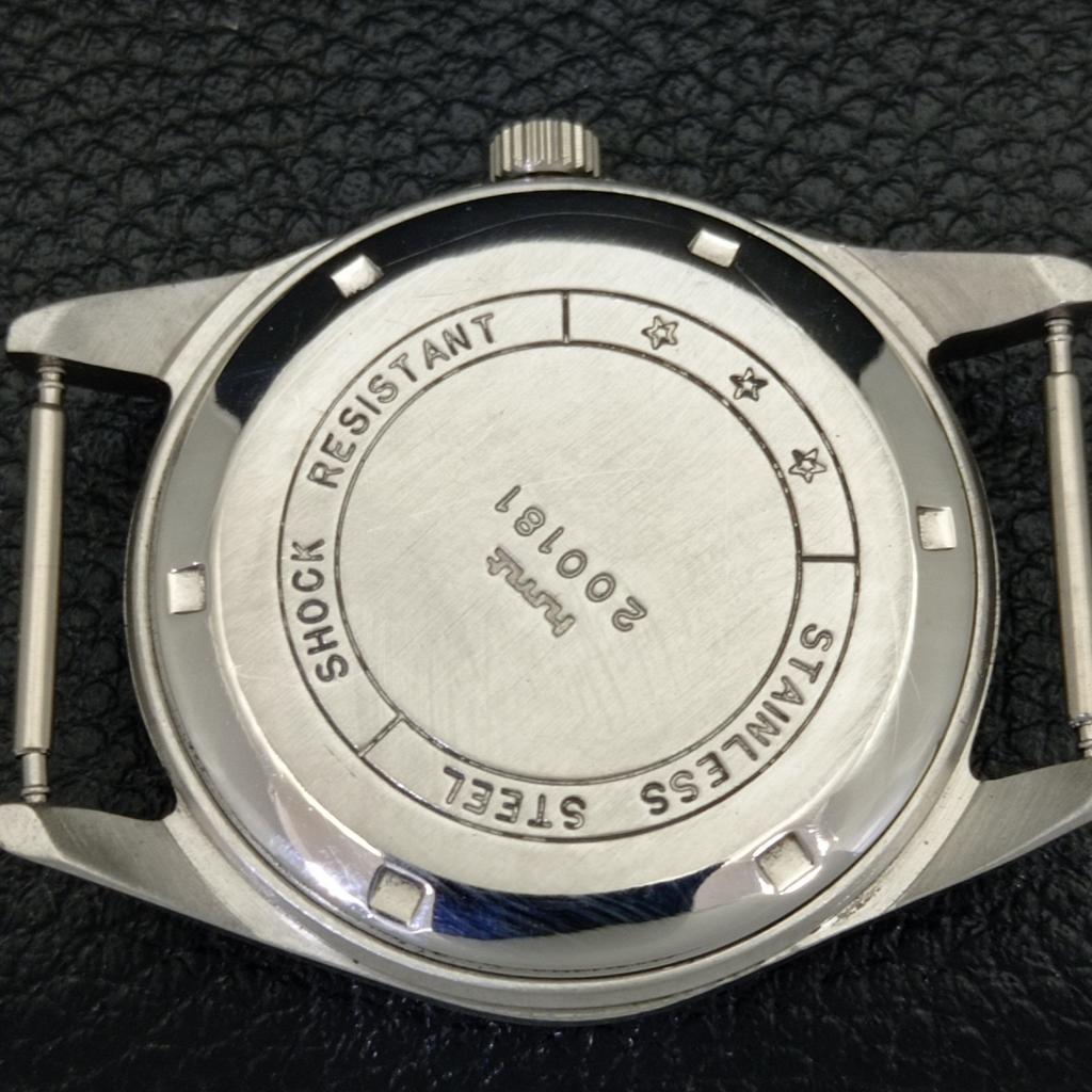 USED HMT PILOT HAND-WINDING INDIAN MENS BLUE COLOR DIAL WATCH A432505-2 R112-a432505