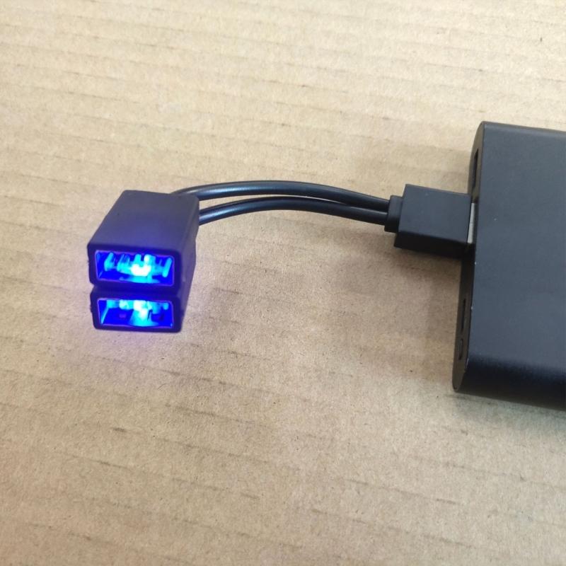 USB-разветвитель, 1 штекер на 2 гнезда, USB-удлинитель, зарядный шнур, адаптер питания, преобразователь-сплиттер